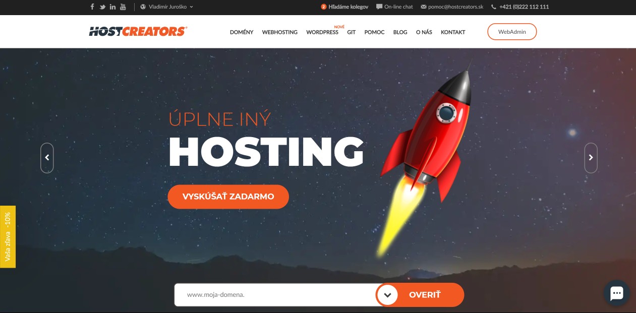 HostCreators web