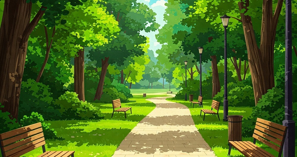 procházka s mobilem