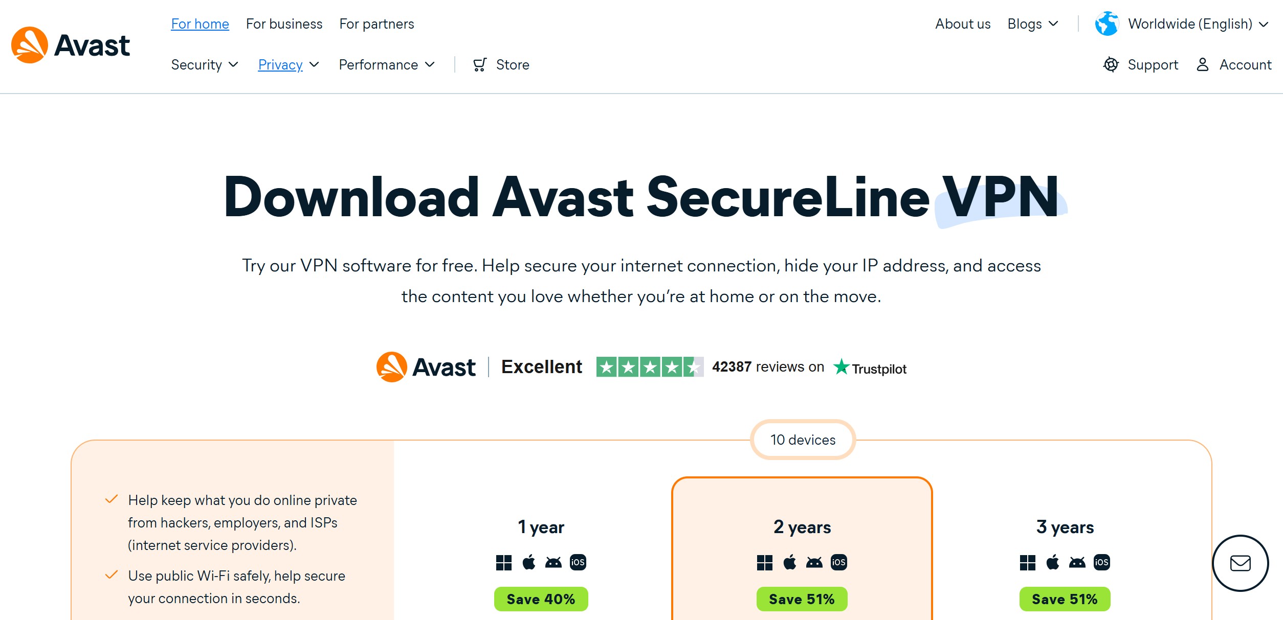 Avast SecureLine VPN