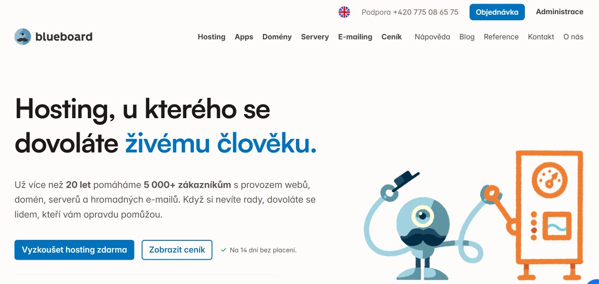 Blueboard webhosting