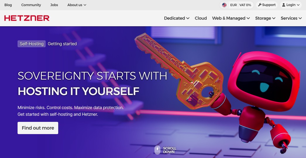 Hetzner cloud and hosting