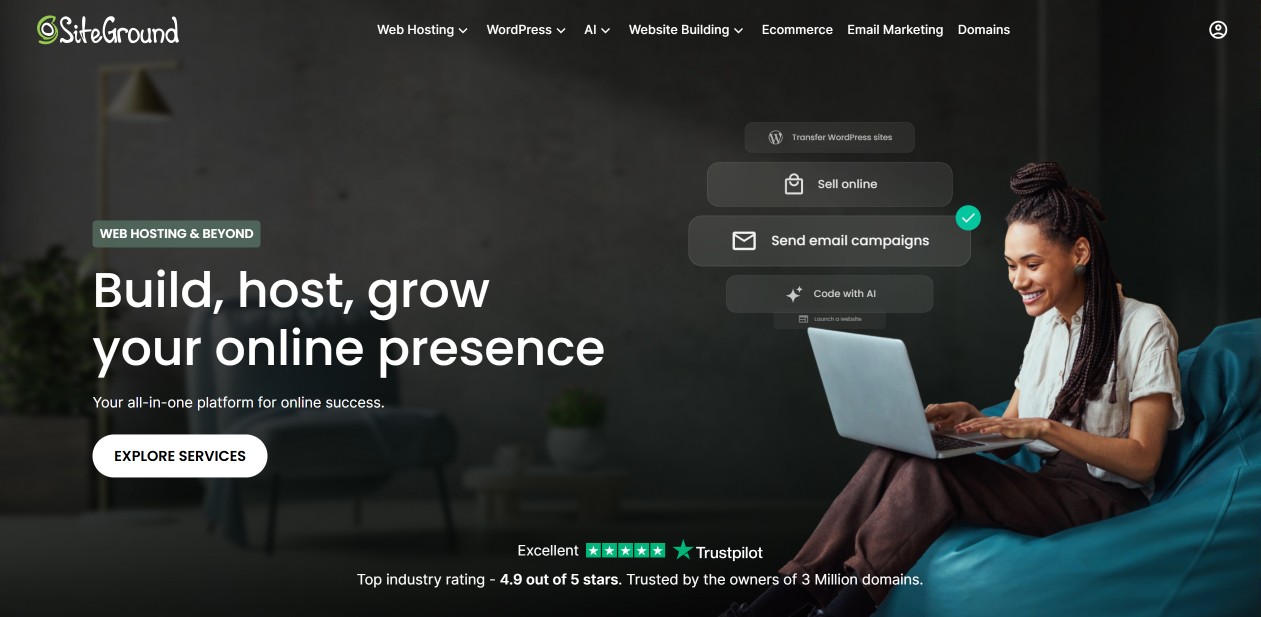 SiteGround web